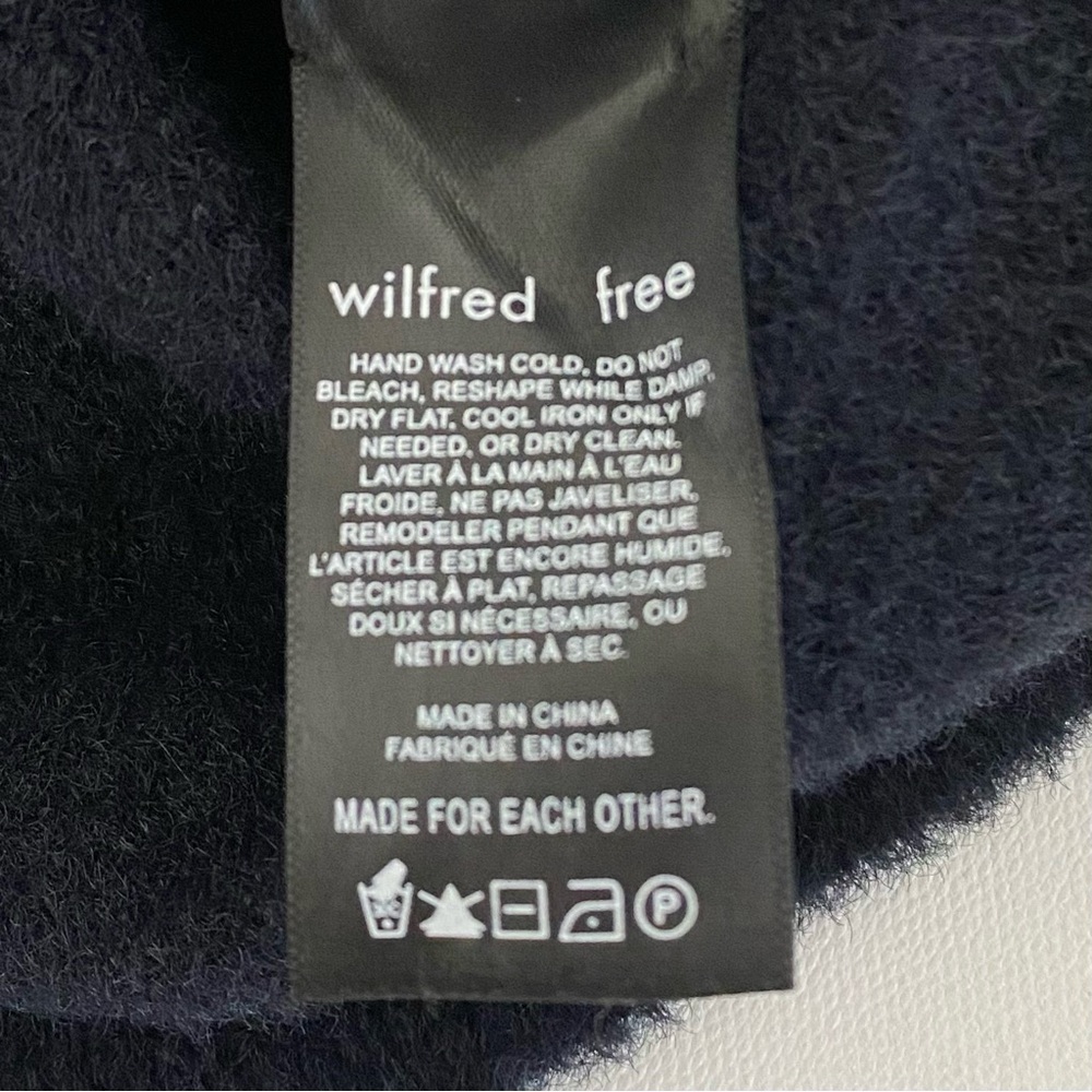 Wilfred Free Hush Knit black Soft V Neck Dress - Picture 6 of 8